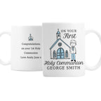 Personalised Boys First Holy Communion Mug for Christening