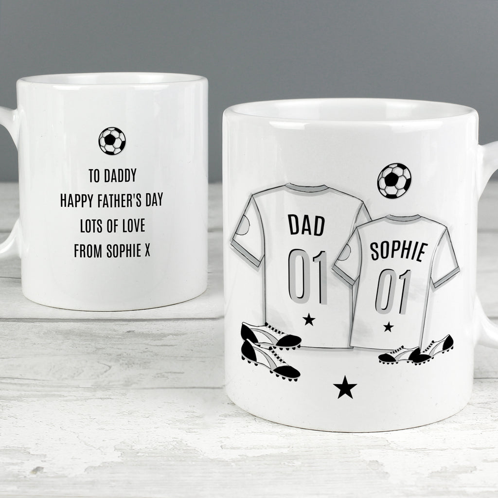 Personalised Football Mini Me Mug for Christmas