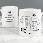 Personalised Football Mini Me Mug for Christmas