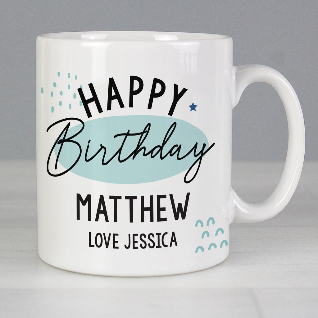 Personalised Happy Birthday Mug for Birthday