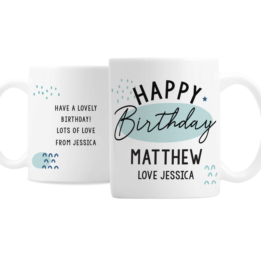 Personalised Happy Birthday Mug for Birthday