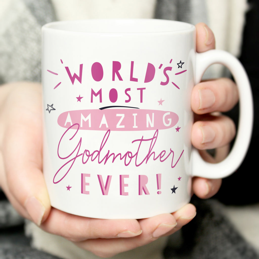 Personalised World's Most Amazing Godmother Mug for Mother's Day