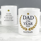 Personalised Dad of the Year Mug for Father's Day