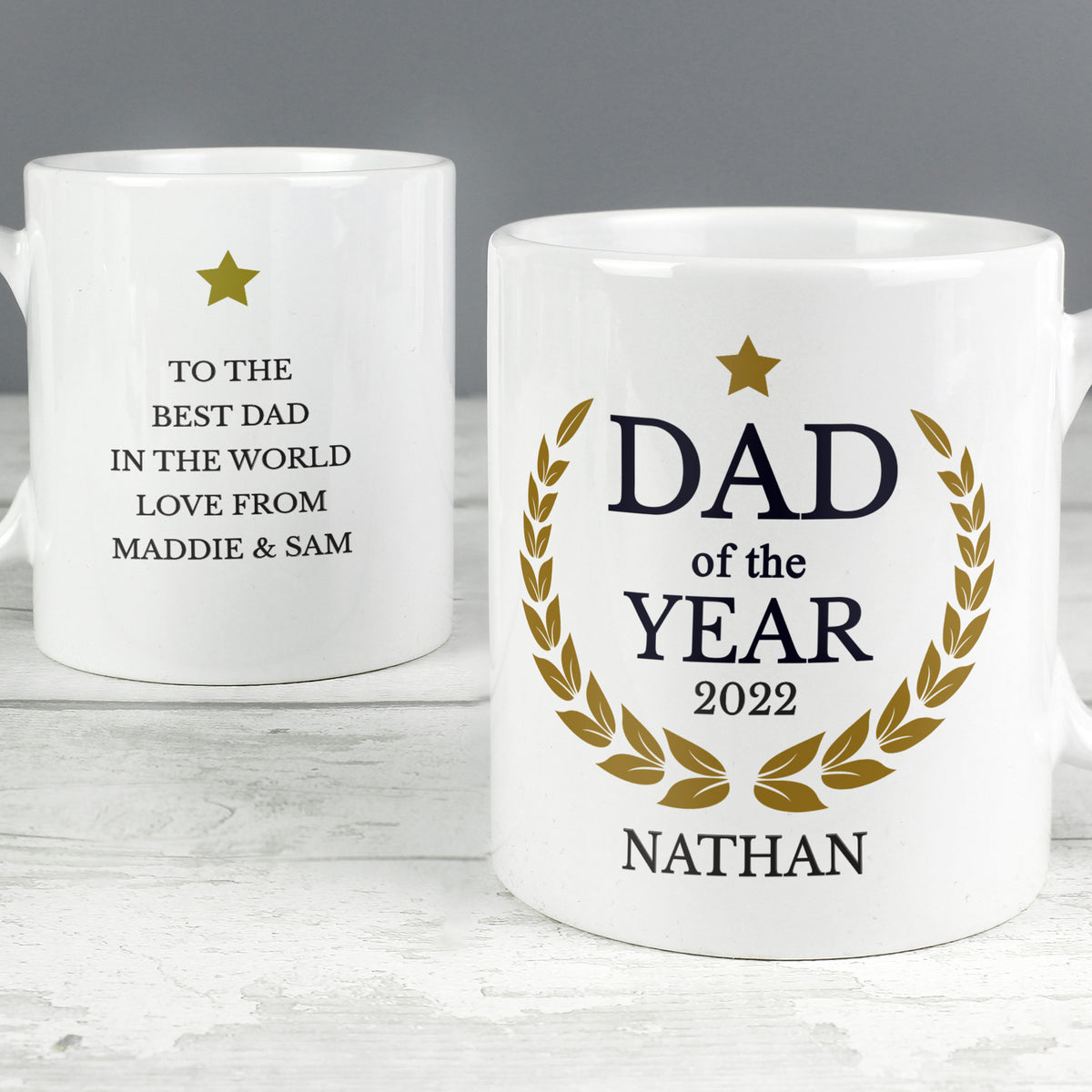 Personalised Dad of the Year Mug for Father's Day