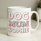 Personalised Dog Mum Pink Spots Mug | Gift for Her