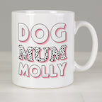 Personalised Dog Mum Pink Spots Mug | Gift for Her