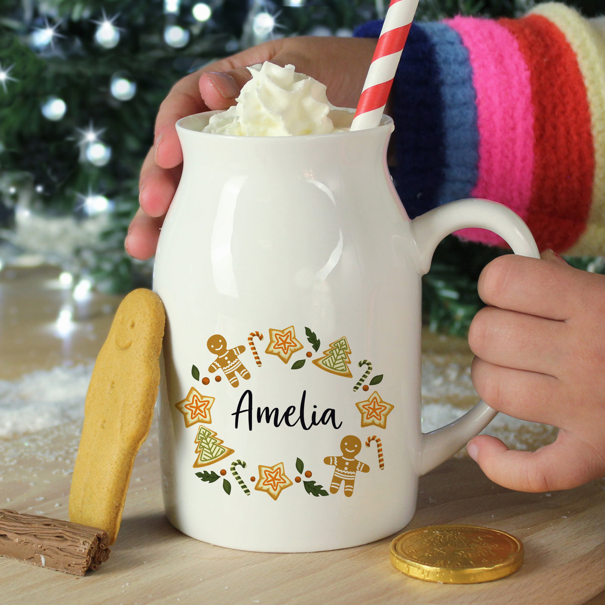 Personalised Christmas Milk Jug for Christmas