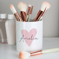 Personalised Pink Heart Ceramic Storage Pot for Mother's Day