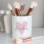 Personalised Pink Heart Ceramic Storage Pot for Mother's Day