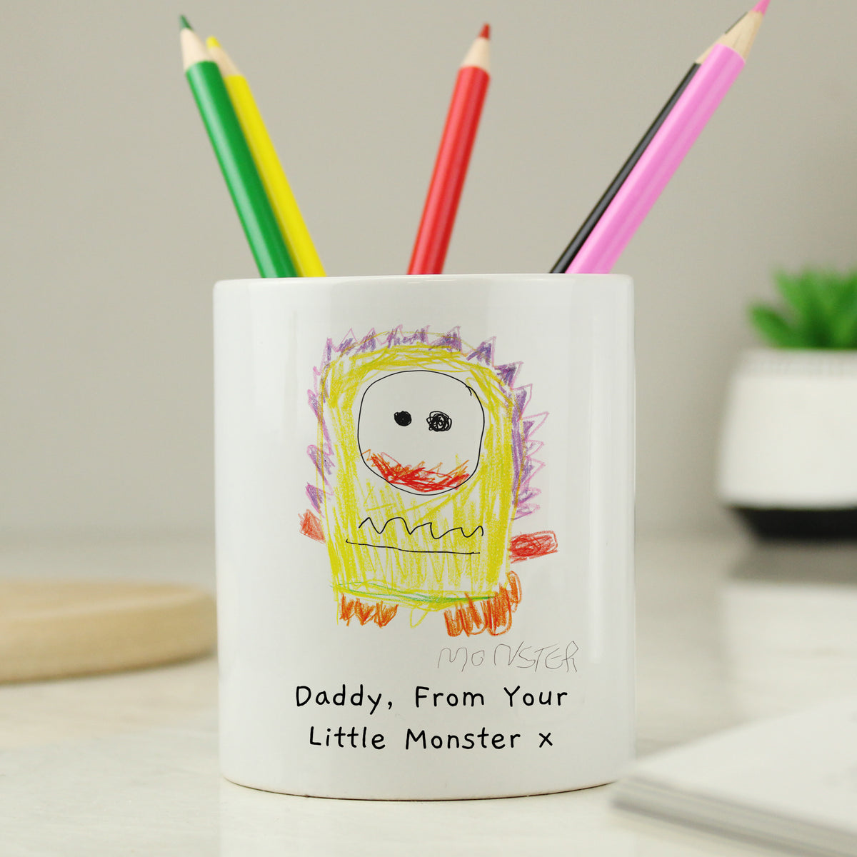 Personalised Childrens Drawing Photo Storage Pot | Vases