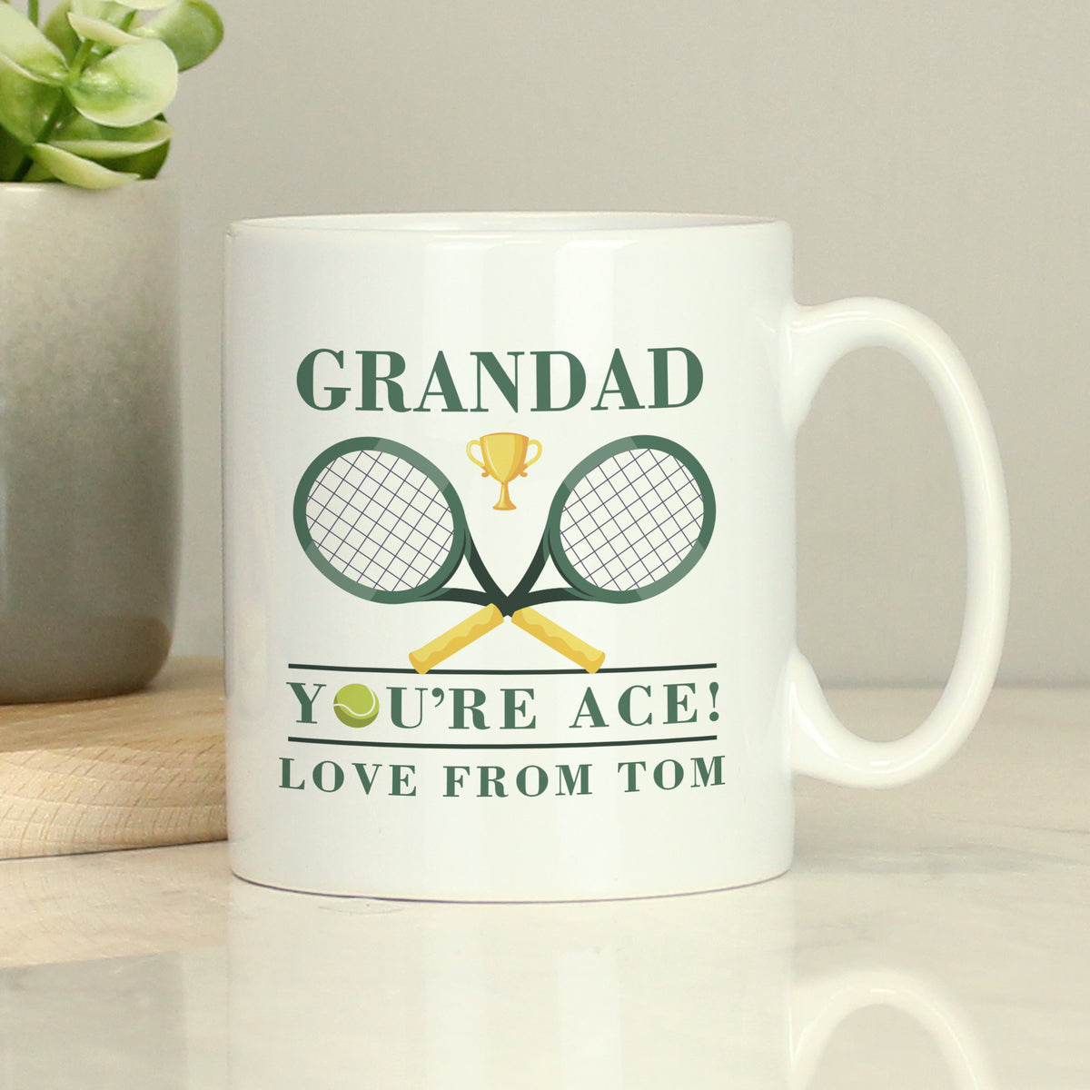 Personalised Tennis Mug for Father's Day