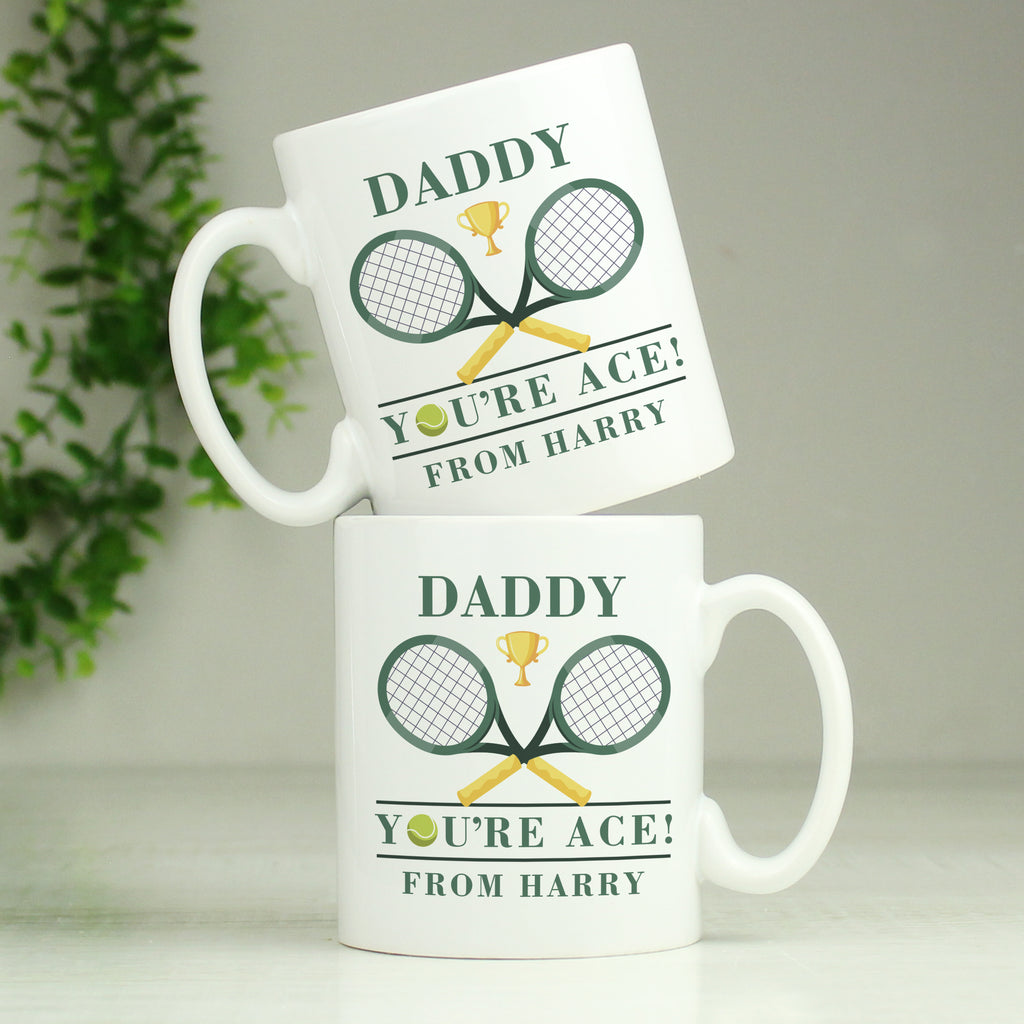 Personalised Tennis Mug for Father's Day