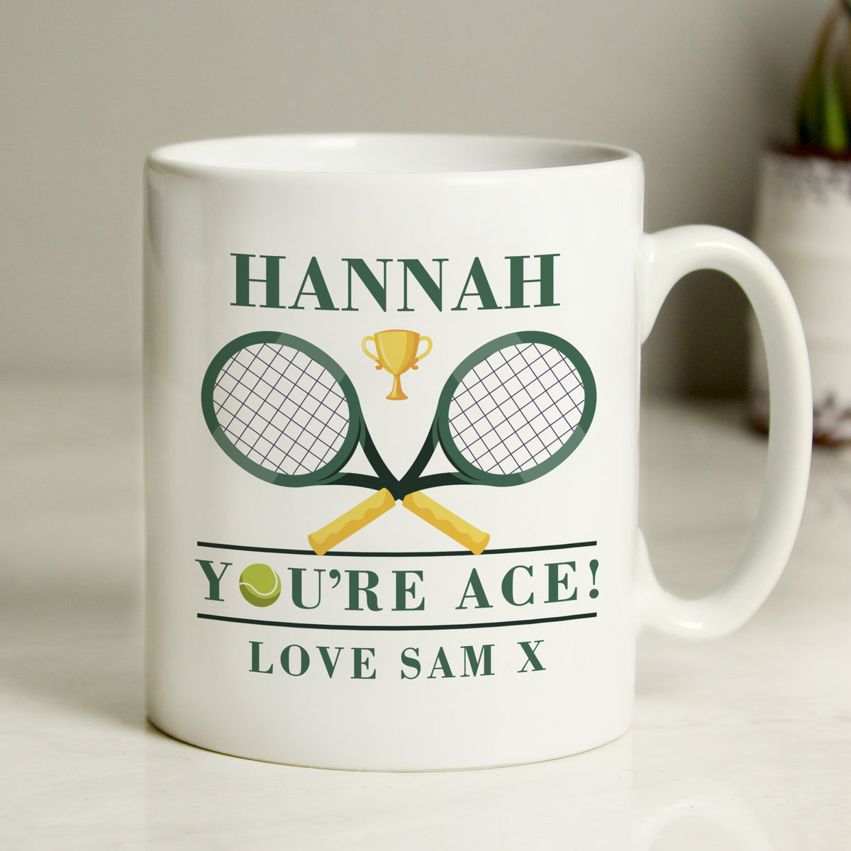 Personalised Tennis Mug for Father's Day