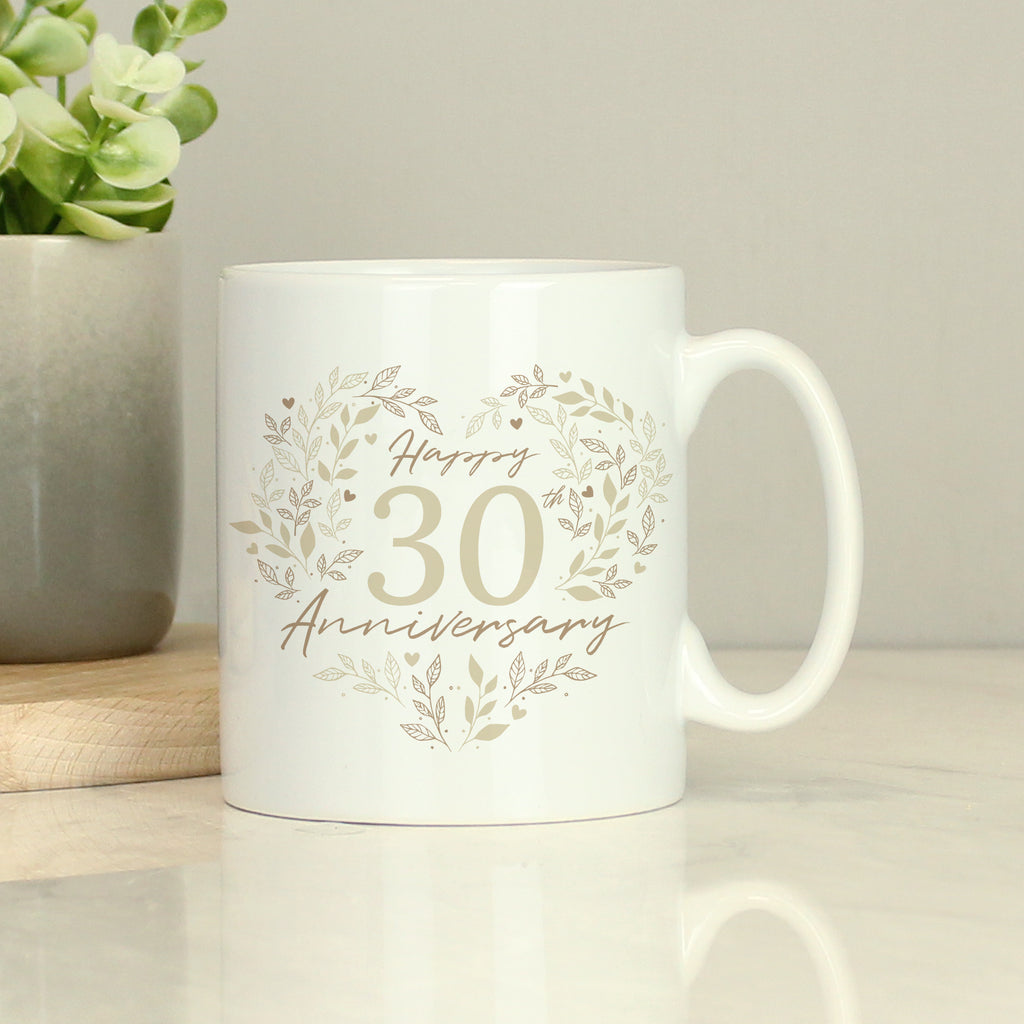 Personalised 30th Pearl Wedding Anniversary Mug | Wedding Gift