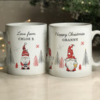 Personalised Christmas Gonk Pattern Mug for Christmas