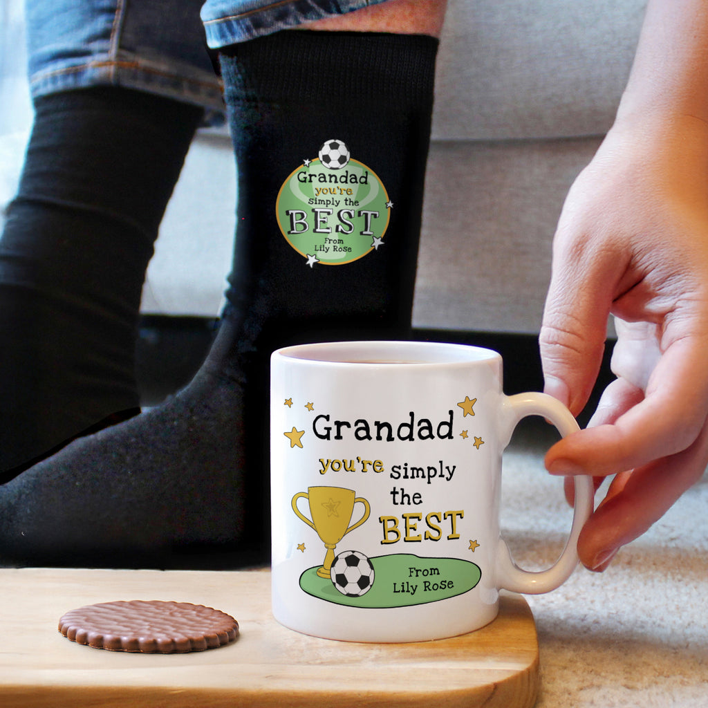 Personalised Simply The Best Mug & Socks Set for Father's Day