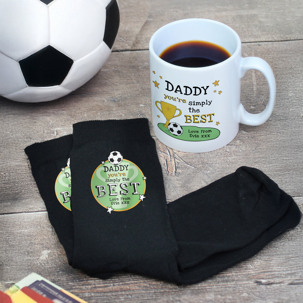 Personalised Simply The Best Mug & Socks Set for Father's Day