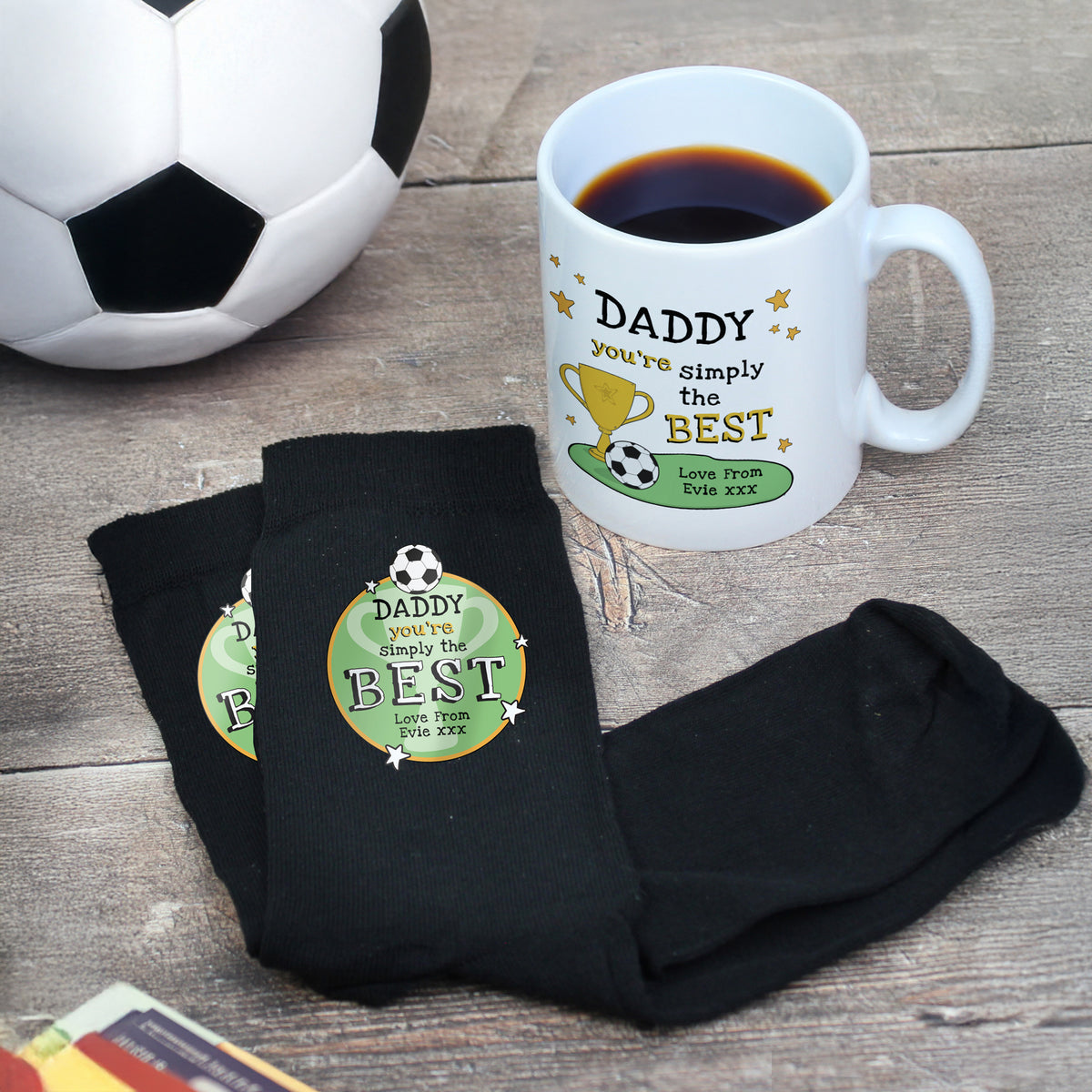 Personalised Simply The Best Mug & Socks Set for Father's Day