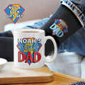 Personalised Super Dad Mug & Socks Set | Father's Day Gift