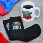 Personalised Super Dad Mug & Socks Set | Father's Day Gift