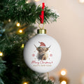 Personalised Highland Cow Christmas Bauble |  | Inspired Creative Gifts