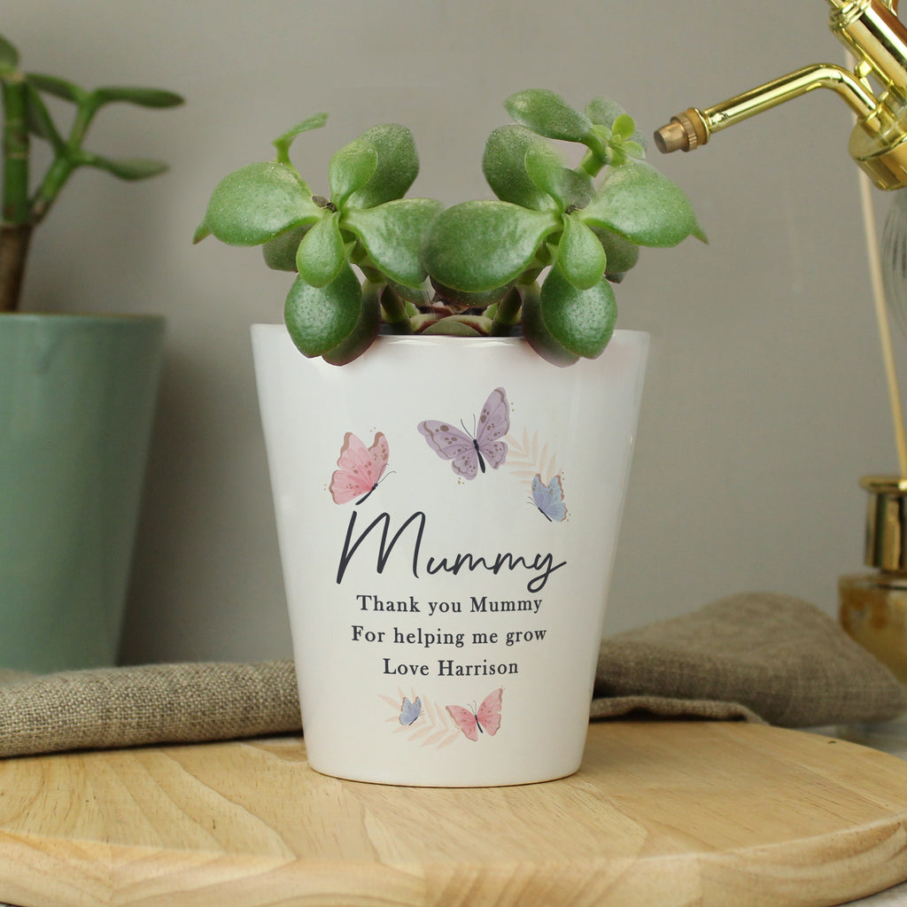 Personalised Butterfly Plant Pot | Vases