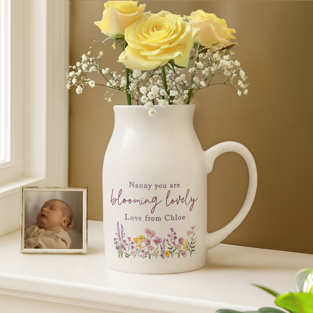 Personalised Wild Flower Jug Vase | Vases | Inspired Creative Gifts