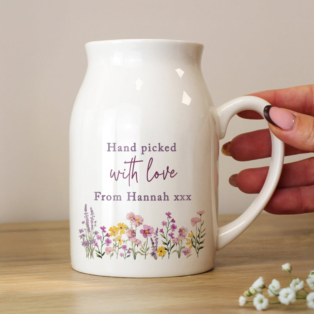Personalised Wild Flower Jug Vase | Vases | Inspired Creative Gifts