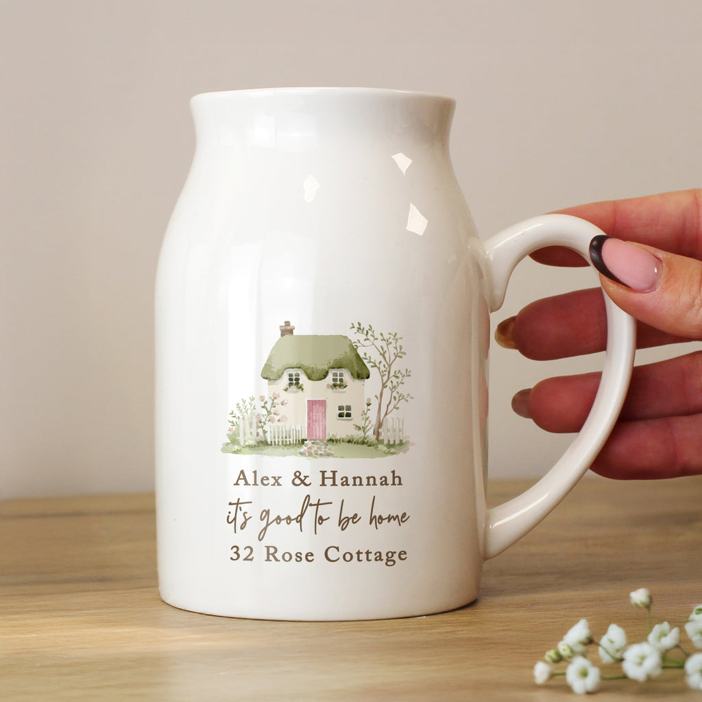 Personalised Country Cottage Jug Vase | Vases | Inspired Creative Gifts