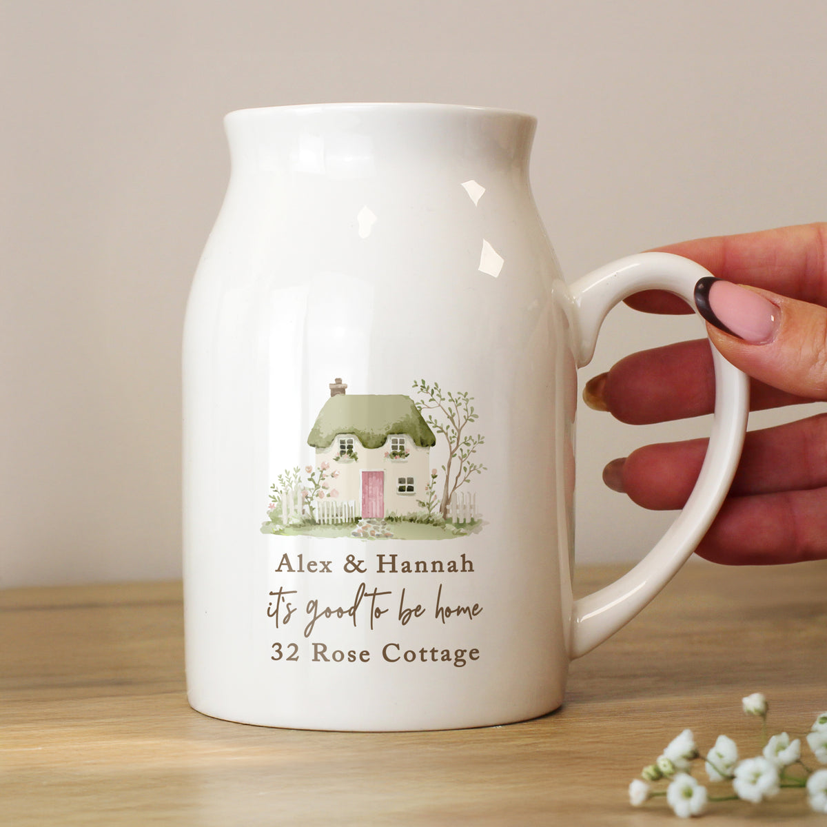 Personalised Country Cottage Jug Vase | Vases | Inspired Creative Gifts