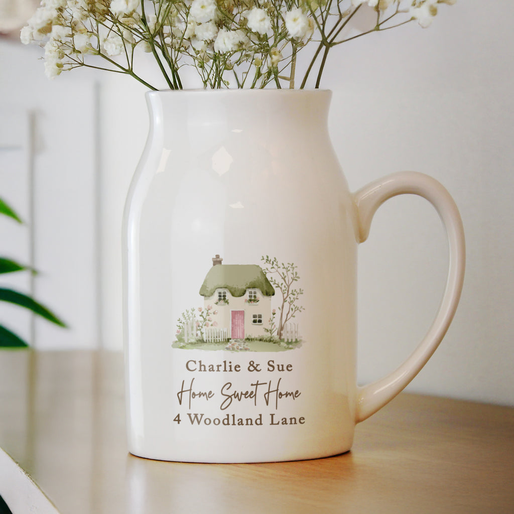 Personalised Country Cottage Jug Vase | Vases | Inspired Creative Gifts