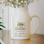 Personalised Country Cottage Jug Vase | Vases | Inspired Creative Gifts