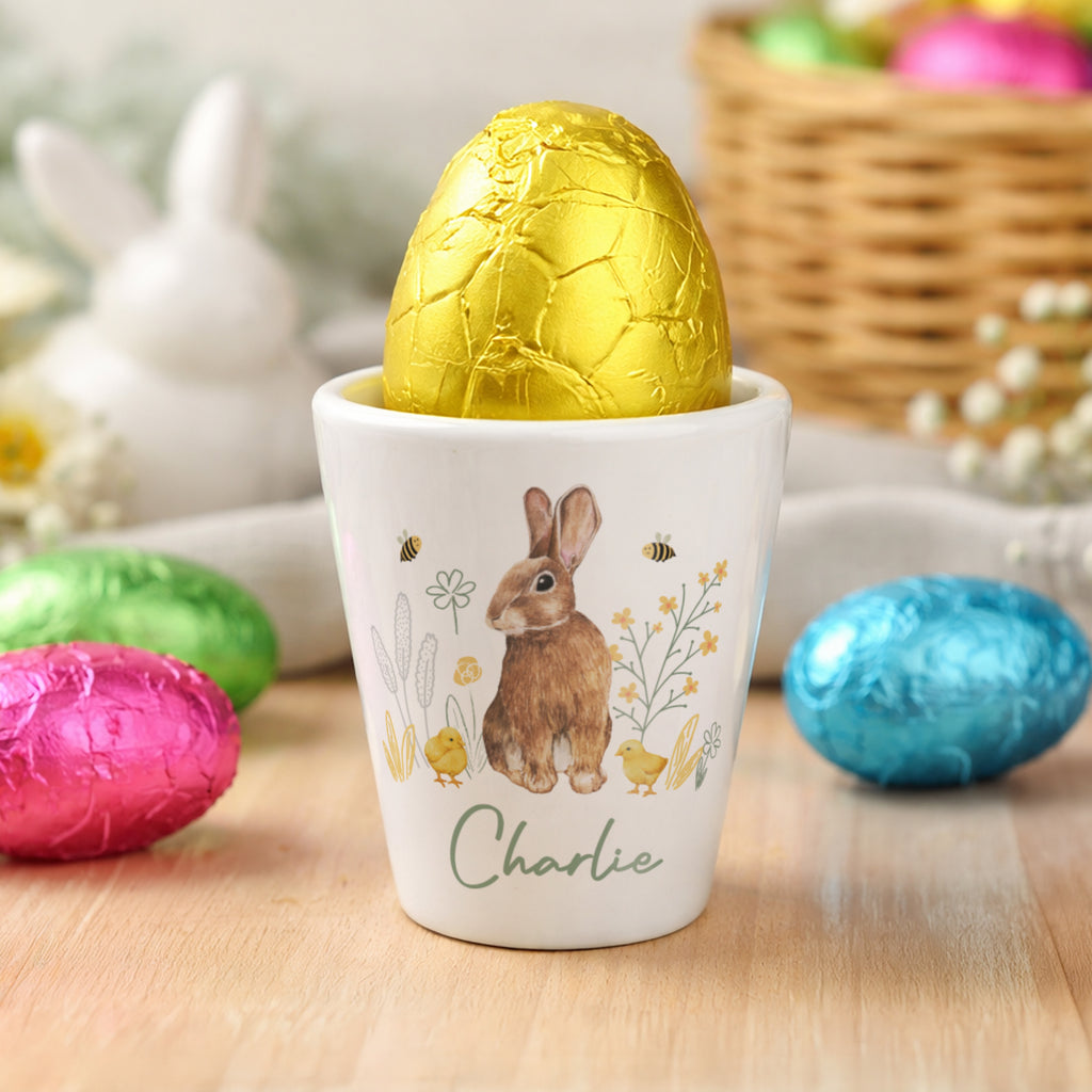 Personalised Easter Bunny Egg Cup for Easter