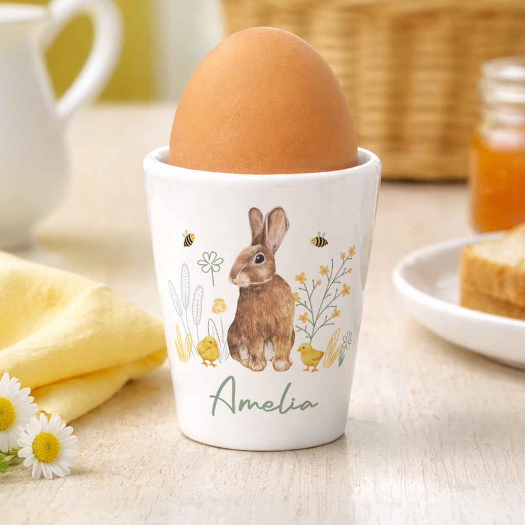 Personalised Easter Bunny Egg Cup for Easter