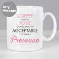 Personalised Pink Acceptable to Drink Mug | Gift for Her