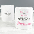 Personalised Pink Acceptable to Drink Mug | Gift for Her