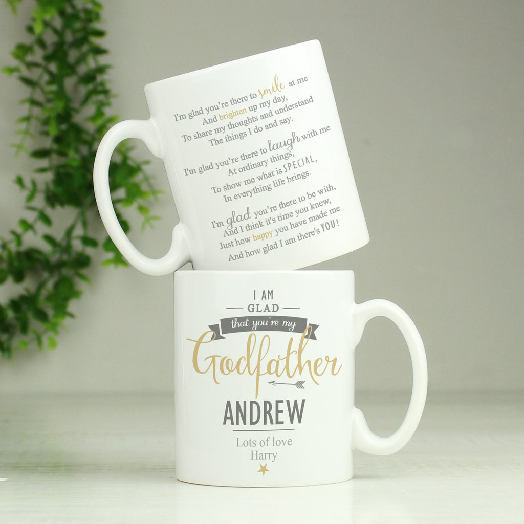 Personalised I Am Glad... Godfather Mug | Father's Day Gift