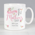 Personalised Floral Bouquet 1st Mothers Day Mug for Mother's Day