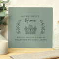 Personalised HOME Glass Chopping Board/Worktop Saver for Mother's Day