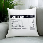 Personalised Football Ticket Cushion | Textiles