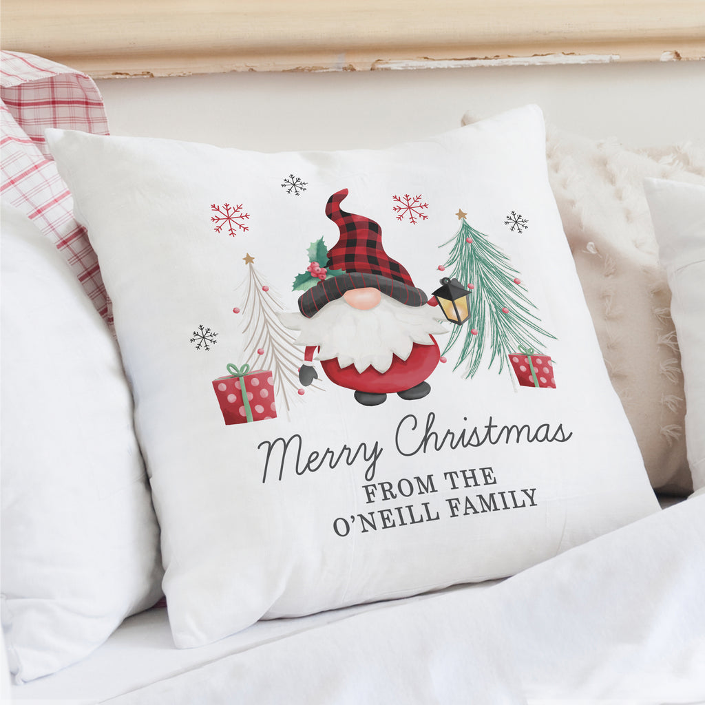 Personalised Gonk Christmas Cushion | Textiles