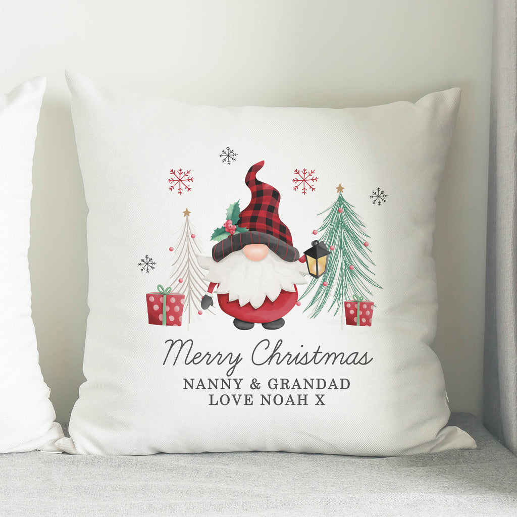 Personalised Gonk Christmas Cushion | Textiles