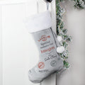 Personalised Special Delivery Silver Grey Stocking |  | Inspired Creative Gifts