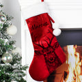 Personalised Stag Red Stocking |  | Inspired Creative Gifts