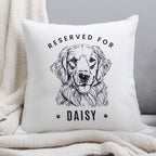 Personalised Reserved For Dog Breed Cushion | Gift for Pets