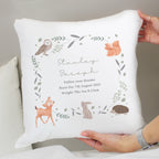 Personalised Woodland Animals Cushion | Textiles
