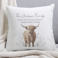 Personalised Highland Cow Cushion | Textiles | Inspired Creative Gifts