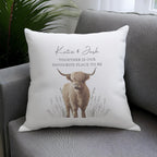 Personalised Highland Cow Cushion | Textiles | Inspired Creative Gifts