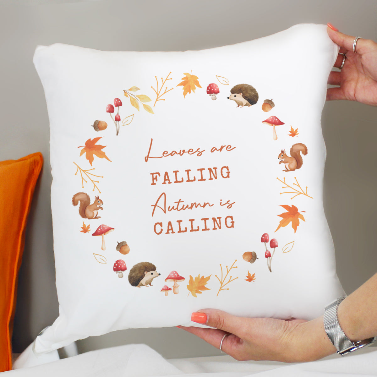 Personalised Autumn Cushion | Textiles | Inspired Creative Gifts
