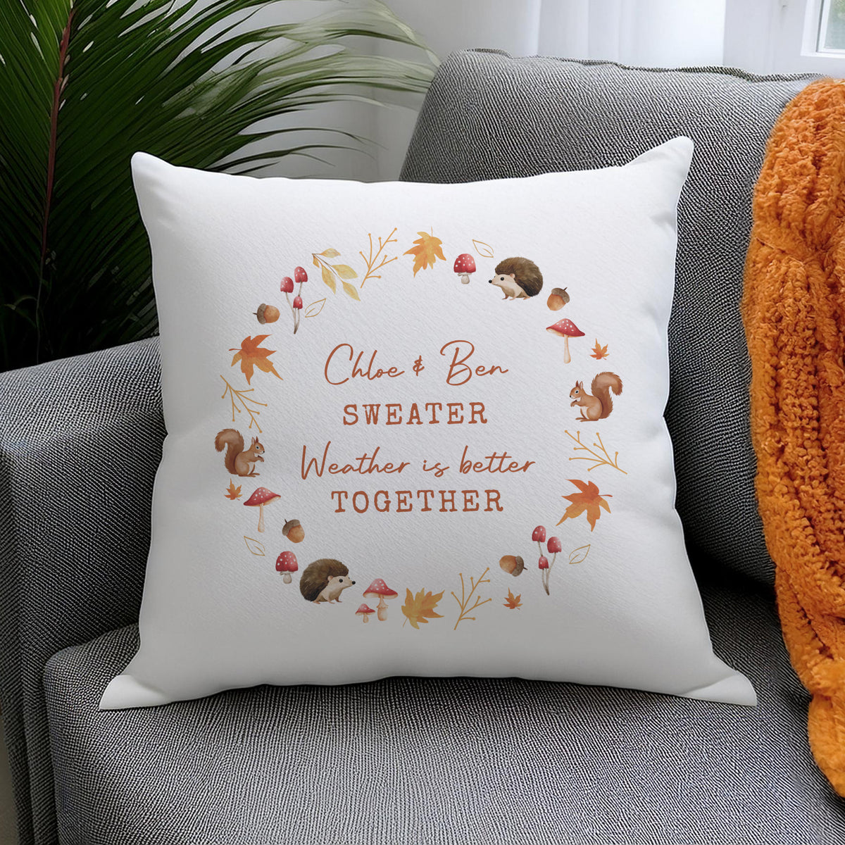 Personalised Autumn Cushion | Textiles | Inspired Creative Gifts